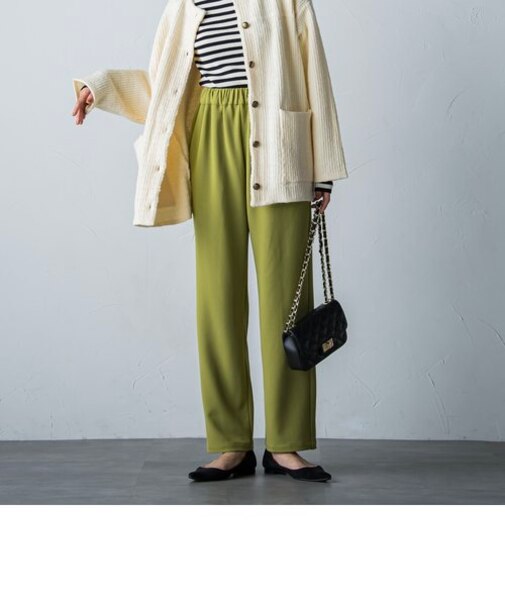 ノンストレスウエストギャザーバレルパンツ≪洗濯機で洗える≫
