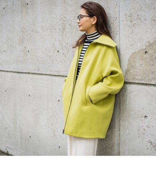ビッグカラーコクーンオーバーコート
