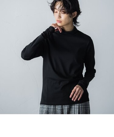 チュールドッキングハイネックプルオーバー≪洗濯機で洗える≫