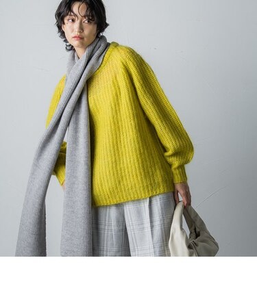 【deluxee'm】モヘアクルーネックニットプルオーバー