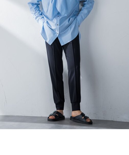 カットジョーゼットジョガーパンツ≪セットアップ対応/洗濯機で洗える≫