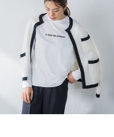 ロゴプリントロングTシャツ≪洗濯機で洗える≫