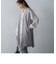 ノーカラーZIPロングジレ≪洗濯機で洗える≫
