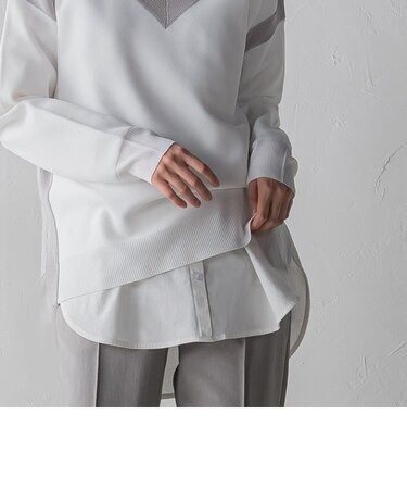 【追加生産】裾シャツディティールロンT≪洗濯機で洗える≫