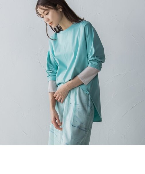 シアーカフスドルマンプルオーバー≪洗濯機で洗える≫