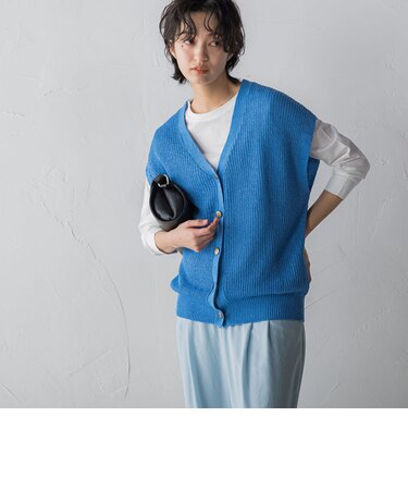 2WAYニットベストSET≪手洗い可能≫