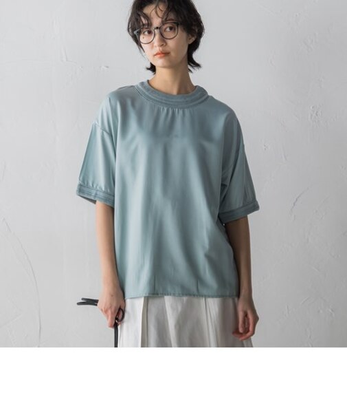 ニットトリミングプルオーバー≪洗濯機で洗える≫