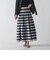 チェック＆ストライプリバーシブルスカート≪洗濯機で洗える≫