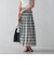 チェック＆ストライプリバーシブルスカート≪洗濯機で洗える≫