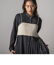 リブニットビスチェ≪手洗い可能≫