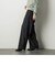ストレッチベロアストレートパンツ≪洗濯機で洗える≫