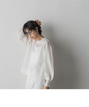 シャイニーヤーンニットプルオーバー≪手洗い可能≫