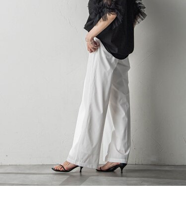 WATER　REPELLENTサイドラインワイドパンツ≪手洗い可能≫