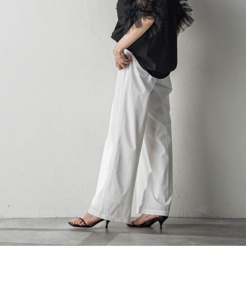 WATER　REPELLENTサイドラインワイドパンツ≪手洗い可能≫