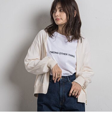 シアーVネックブルゾン≪手洗い可能≫