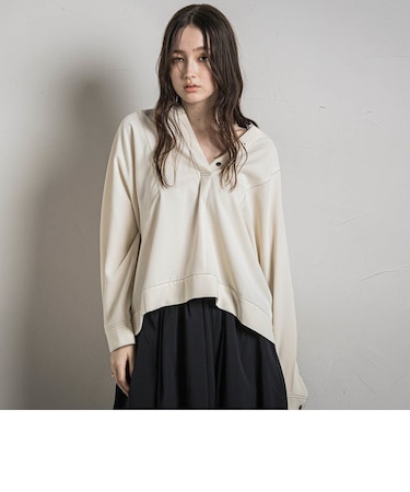 パネル切替ドルマンブラウス≪洗濯機で洗える≫