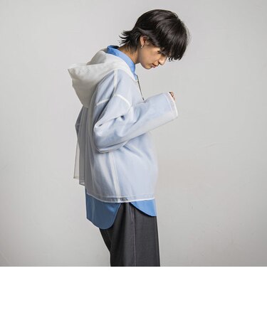 チュールレイヤードフーディプルオーバー≪手洗い可能≫