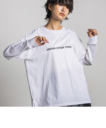 ロゴプリントロングTシャツ≪洗濯機で洗える≫