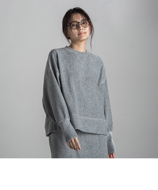 【WEB限定】【一部店舗限定】ラメコーデュロイプルオーバー≪手洗い可能≫