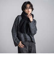 【WEB限定】スパンコールシャギーニットプルオーバー≪手洗い可能≫