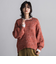 【WEB限定】ラメ混ファンシーヤーンニットプルオーバー≪手洗い可能≫