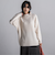 【WEB限定】鹿の子編み配色ニットプルオーバー≪洗濯機で洗える≫