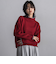 【WEB限定】鹿の子編み配色ニットプルオーバー≪洗濯機で洗える≫
