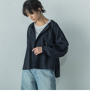 叶えるフーディシャツブルゾン≪洗濯機で洗える≫