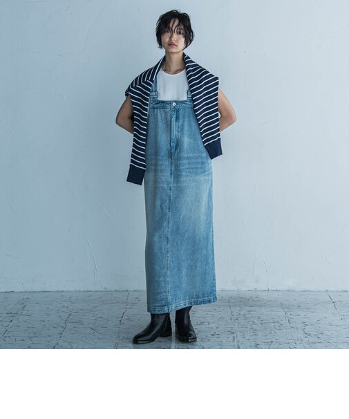 11OZデニムワンピース≪洗濯機で洗える≫