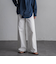 デニムワイドパンツ≪洗濯機で洗える≫