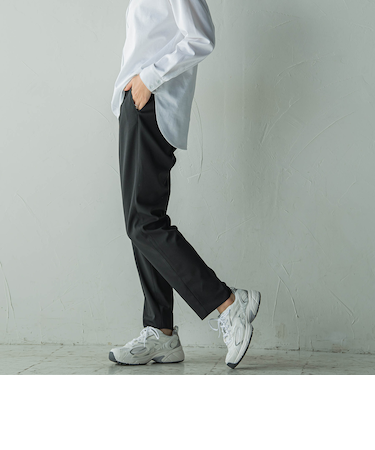 ストレッチテーパードパンツ≪手洗い可能≫