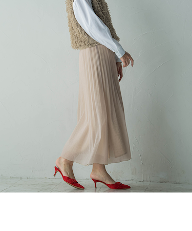 消しプリーツスカート≪手洗い可能≫