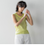 チュール使いラメリブタンクトップ≪手洗い可能≫