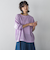 ペーパーブレンドメッシュヘムニットプルオーバー≪手洗い可能≫