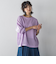 ペーパーブレンドメッシュヘムニットプルオーバー≪手洗い可能≫