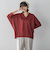 【新色追加】LEVITAシアーVネックドルマンニットプルオーバー≪手洗い可能≫