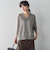 【新色追加】LEVITAシアーVネックドルマンニットプルオーバー≪手洗い可能≫