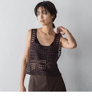 クロシェニットビスチェ≪手洗い可能≫