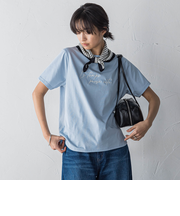 ハンドメッセージ刺繍ロゴTシャツ≪洗濯機で洗える≫