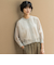 透かし柄編みニットカーディガン≪手洗い可能≫