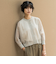 透かし柄編みニットカーディガン≪手洗い可能≫