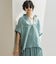 ラフィーネクロスハーフジップブラウス≪手洗い可能 / セットアップ対応≫