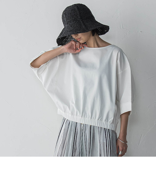 デニムドッキングドロストドルマンプルオーバー≪洗濯機で洗える≫