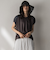 【WEB限定】異素材切替えドロストギャザープルオーバー≪洗濯機で洗える≫