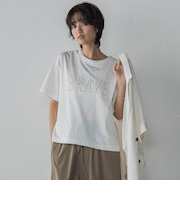 デニムロゴTシャツ≪洗濯機で洗える≫