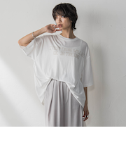 前後ドッキングロゴTシャツ≪洗濯機で洗える≫