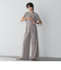 【WEB限定】クリスタルプリーツノースリーブセットアップ≪手洗い可能≫