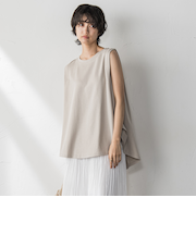 パネル切替えノースリーブプルオーバー≪手洗い可能≫