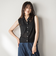【WEB限定】シアーノースリーブニットプルオーバー≪手洗い可能≫