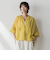 ペイズリー柄総刺繍綿ボイルギャザーブラウス≪手洗い可能≫